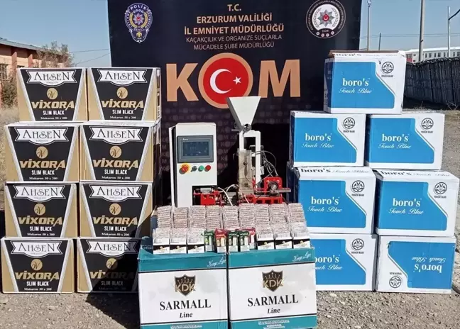 Erzurum'da Kaçakçılık Operasyonları: 319 Bin 780 Makaron Ele Geçirildi