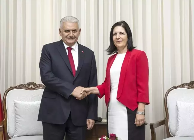 Başbakan Yıldırım, KKTC Meclis Başkanı Siber ile Görüştü