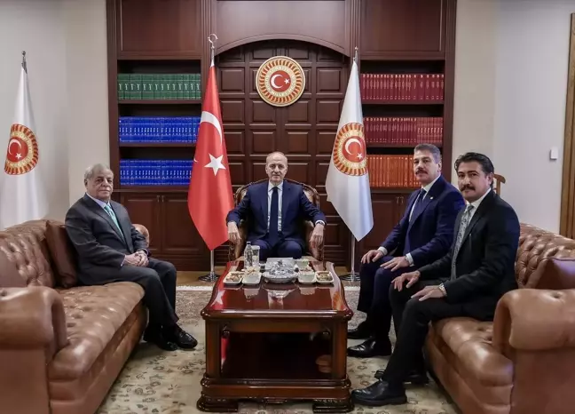 TBMM Başkanı Numan Kurtulmuş, eski Ürdün Başbakanı Avn el-Hasavne'i kabul etti