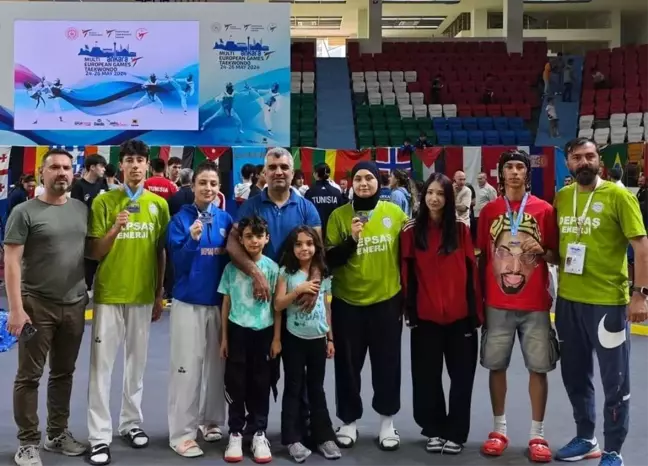 DEPSAŞ Enerji Spor Kulübü Avrupa Çoklu Tekvando Oyunları'nda 6 Madalya Kazandı