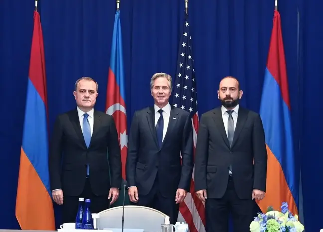 ABD, Azerbaycan ve Ermenistan Dışişleri Bakanları New York'ta Bir Araya Geldi