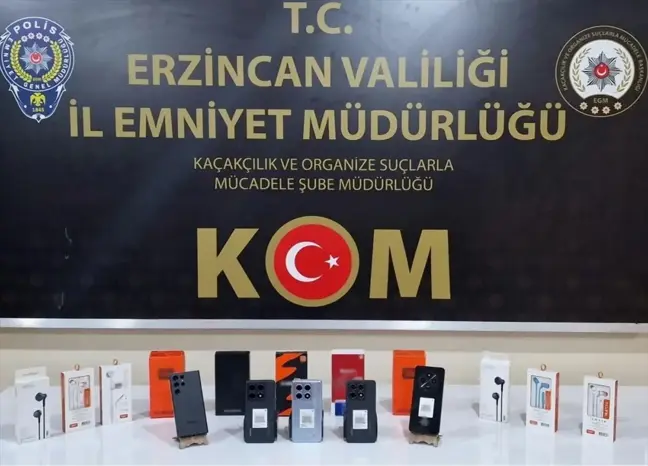 Erzincan'da Kaçak Cep Telefonu Operasyonu: 1 Gözaltı