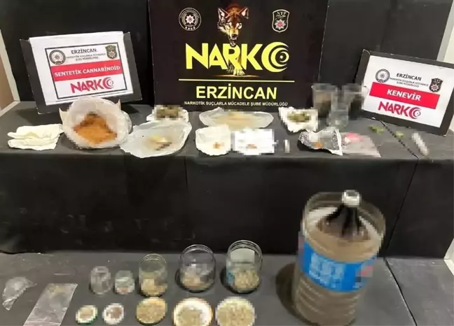 Erzincan'da Uyuşturucu Operasyonu: 4 Gözaltı, 61 Gram Bonzai Ele Geçirildi