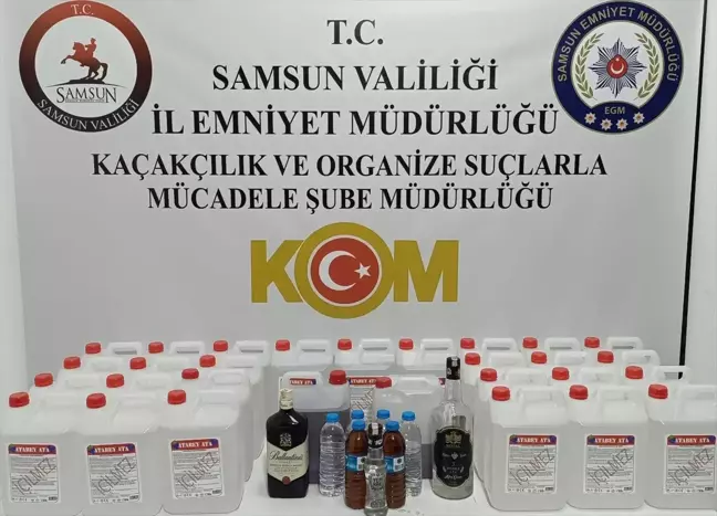 Samsun'da Kaçakçılık Operasyonu: 130 Litre Etil Alkol Ele Geçirildi