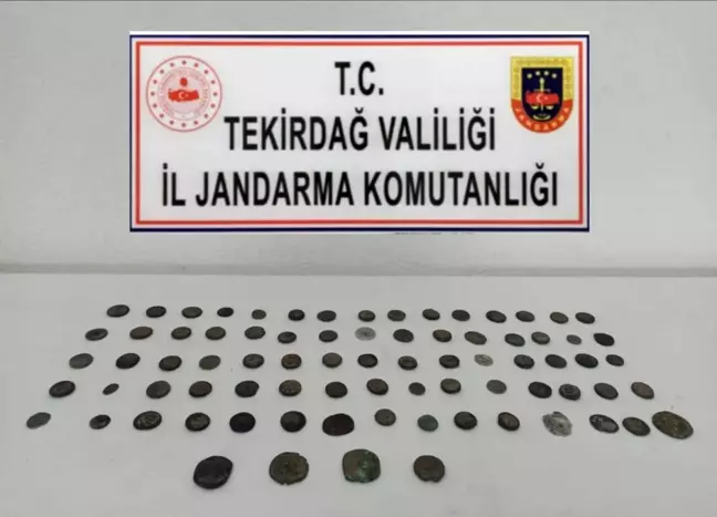 Tekirdağ'da Tarihi Eser Operasyonu: 79 Adet Sikke Ele Geçirildi