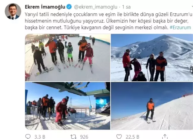İmamaoğlu Palandöken'de