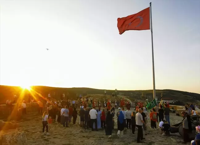 Mehter takımı, 30 Ağustos dolayısıyla Kastamonu Kalesi'nde gösteri sundu
