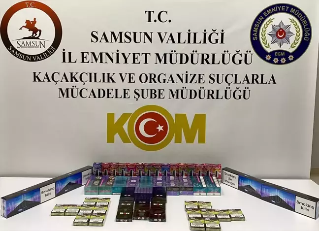 Samsun'da Kaçakçılık Operasyonu: 1 Gözaltı ve Çok Sayıda Kaçak Ürün Ele Geçirildi