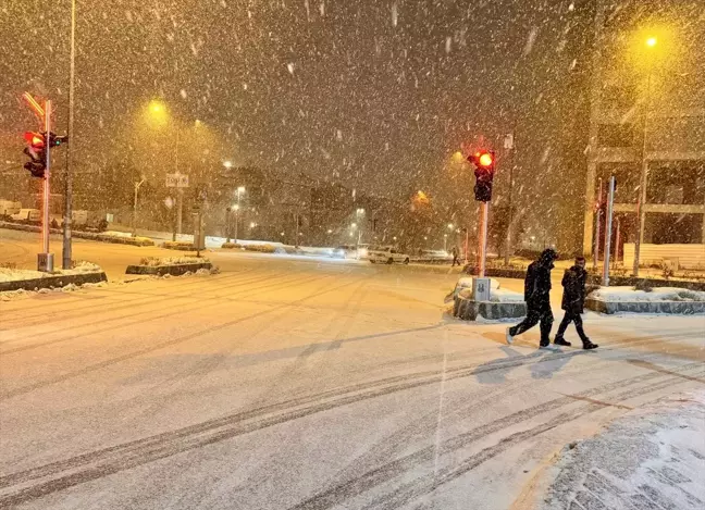 Erzurum'da Kar Yağışı Hayatı Olumsuz Etkiledi