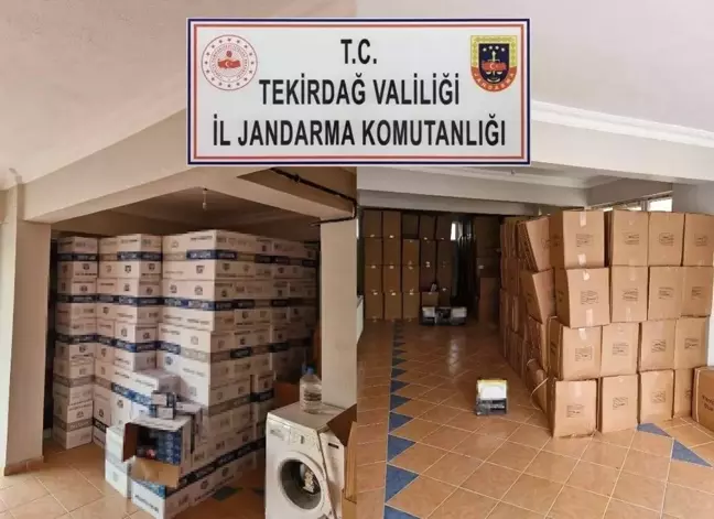 Tekirdağ'da Kaçak Tütün Operasyonu: 3 Ton Tütün ve 1.6 Milyon Boş Makaron Ele Geçirildi