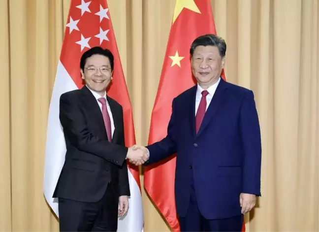 Xi Jinping ve Lawrence Wong'dan Güçlü İkili İlişkilere Vurgu