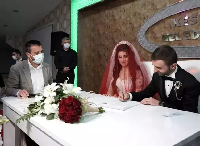 Kestel'de 500 çift dünya evine girdi