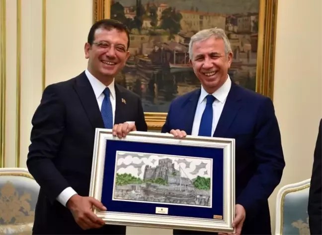 Mansur Yavaş'tan Ekrem İmamoğlu'na ziyaret