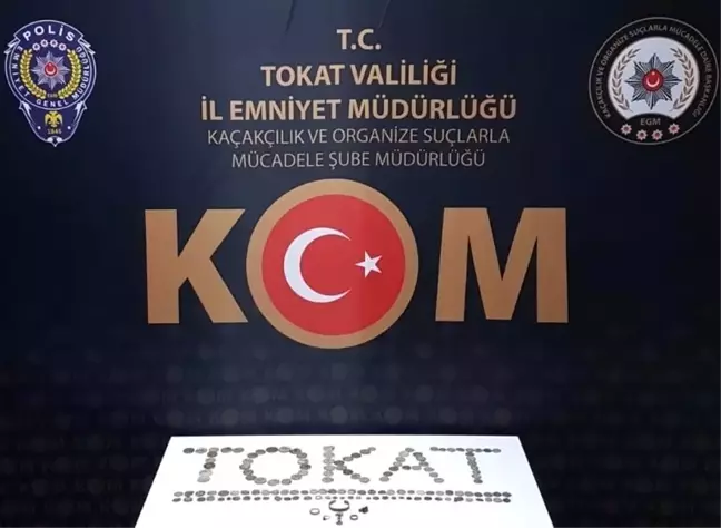 Tokat'ta polis operasyonu, 153 parça tarihi eser ele geçirildi