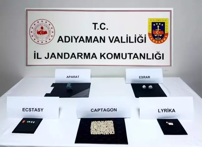 Adıyaman'da Uyuşturucu Operasyonu: 180 Adet Captagon ve Diğer Haplar Ele Geçirildi