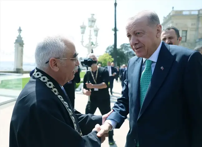 Cumhurbaşkanı Erdoğan, Anayasa Mahkemesi Başkanı Özkaya'yı kabul etti
