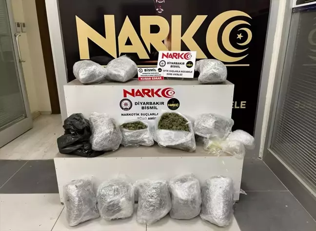 Diyarbakır'da 15 Kilogram Esrar Ele Geçirildi, Sürücü Tutuklandı