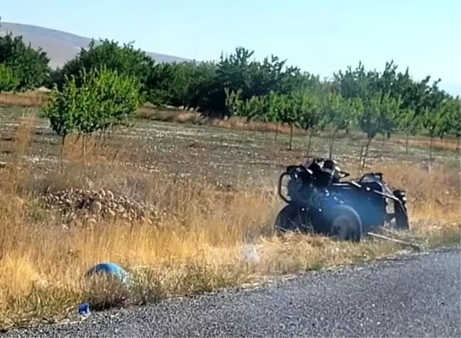 Darende'de otomobil ile çapa motoru çarpıştı: 1 yaralı