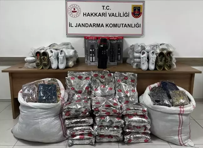 Hakkari'de düzenlenen operasyonda gümrük kaçağı malzeme ele geçirildi