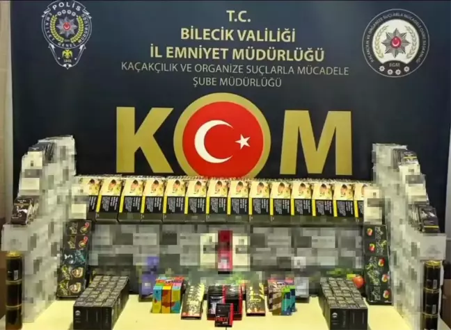 Bilecik'te Yasa Dışı Ürün Ticareti Operasyonu: 92 Bin Makaron Ele Geçirildi