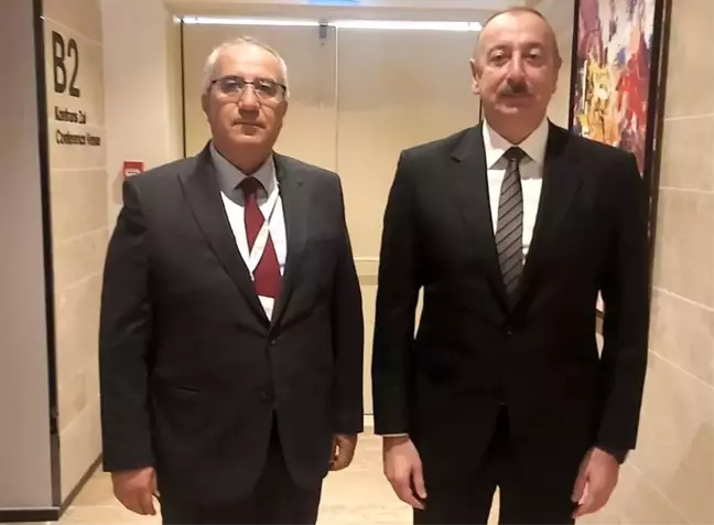 Çameli Belediye Başkanı Cengiz Arslan, Azerbaycan Cumhurbaşkanı İlham Aliyev ile bir araya geldi