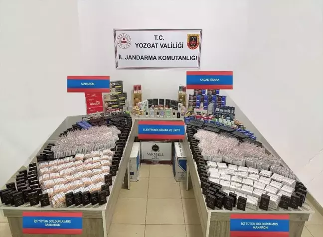 Yozgat'ta Kaçak Tütün Operasyonu: 24 Bin 900 Makaron Ele Geçirildi