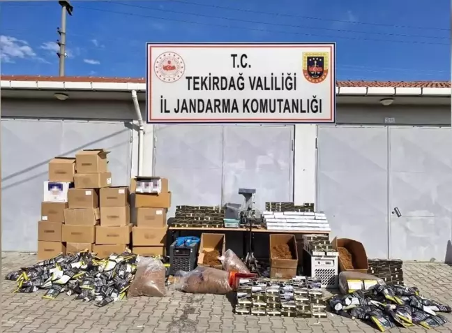 Kapaklı'da Kaçak Makaron Üretimine Operasyon: 240 Bin Makaron ve Tütün Ele Geçirildi