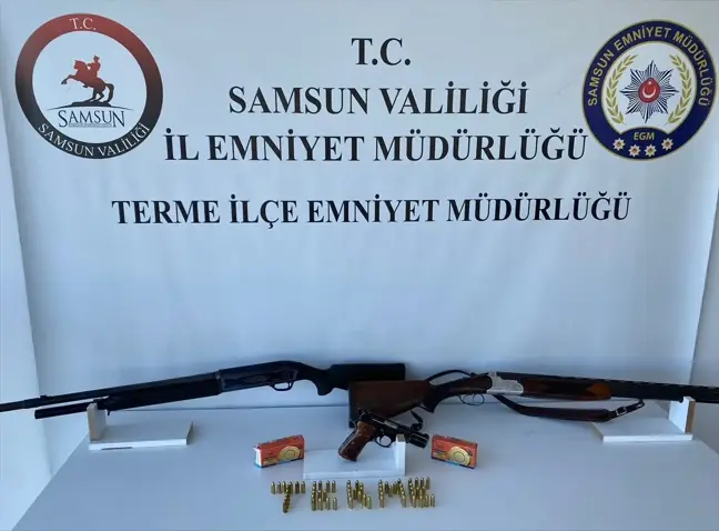 Samsun'da Ruhsatsız Silah Operasyonu: 6 Tabanca Ele Geçirildi