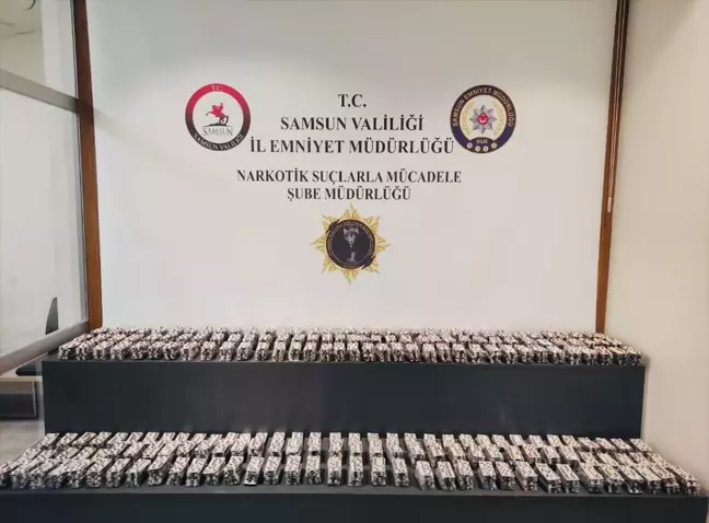 Samsun'da Kovalamaca Sonucu 30 Bin Hap Ele Geçirildi