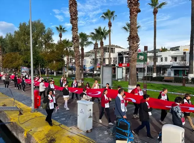 Bodrum'da Sarıkamış şehitleri için anma yürüyüşü yapıldı