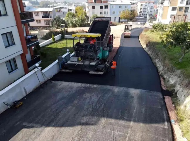 Ovaakça'da sokaklar asfaltla buluştu
