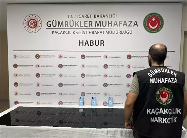 Habur Gümrük Kapısı'nda 131 Kaçak Cep Telefonu Ele Geçirildi