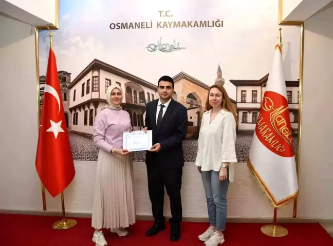 Ebe Büşra Bilir, Başarı Belgesiyle Onurlandırıldı