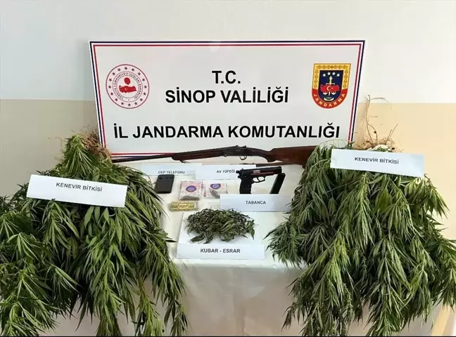 Sinop'ta Jandarma Ekipleri Asayiş ve Narkotik Operasyonunda 18 Kişiyi Yakaladı