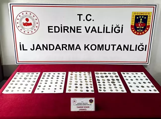 Edirne'de Otobüste Tarihi Sikke Operasyonu