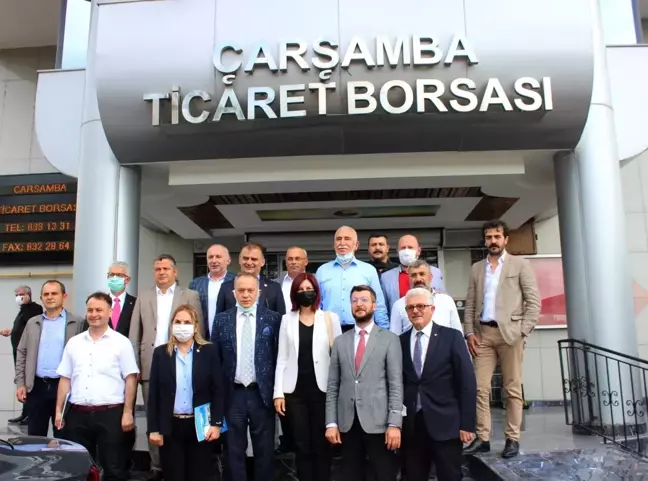 CHP heyetinden Çarşamba Ticaret Borsası'na ziyaret