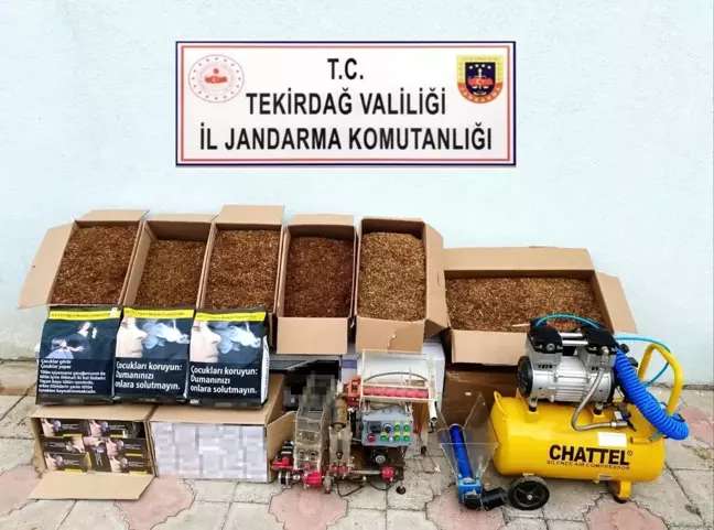 Tekirdağ'da Jandarma Tütün Operasyonu