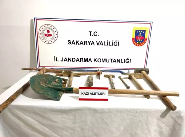 Sakarya'da Kaçak Kazı Yapan 6 Şüpheli Yakalandı