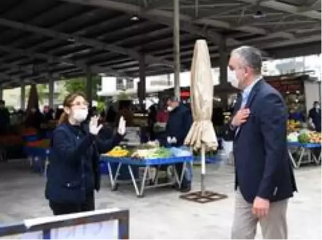 Başkan Esen'den pazar yeri denetimi
