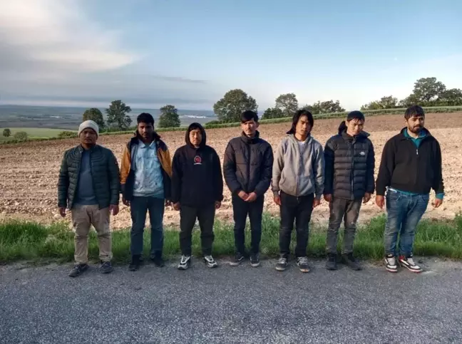 Edirne'de 7 Nepal uyruklu kaçak göçmen yakalandı