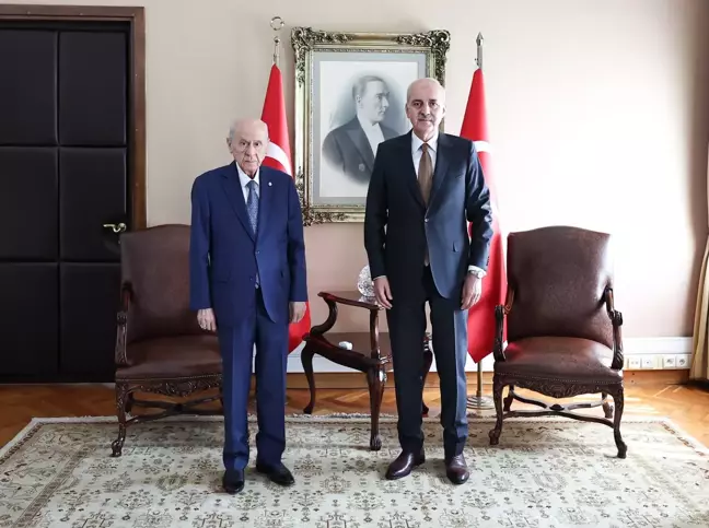 TBMM Başkanı Numan Kurtulmuş, MHP Genel Başkanı Devlet Bahçeli'yi ziyaret etti