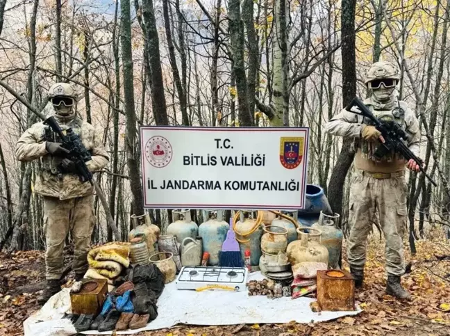 Bitlis'te çok sayıda yaşam malzemesi ele geçirildi