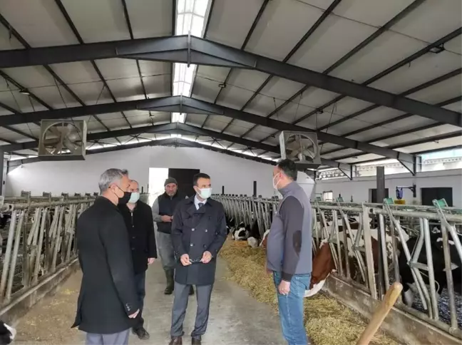 Kaymakam Akpay çiftlikleri ziyaret etti