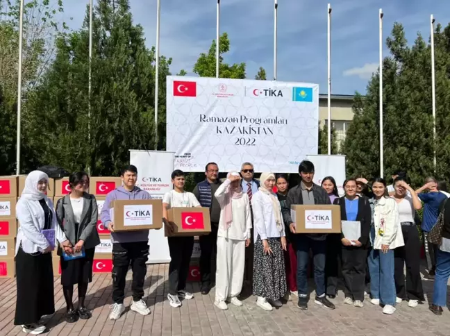 TİKA, Kazakistan'da ihtiyaç sahiplerine ramazan kolileri dağıttı