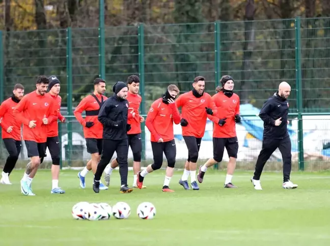 A Milli Futbol Takımı Galler Maçı İçin Antrenman Yaptı