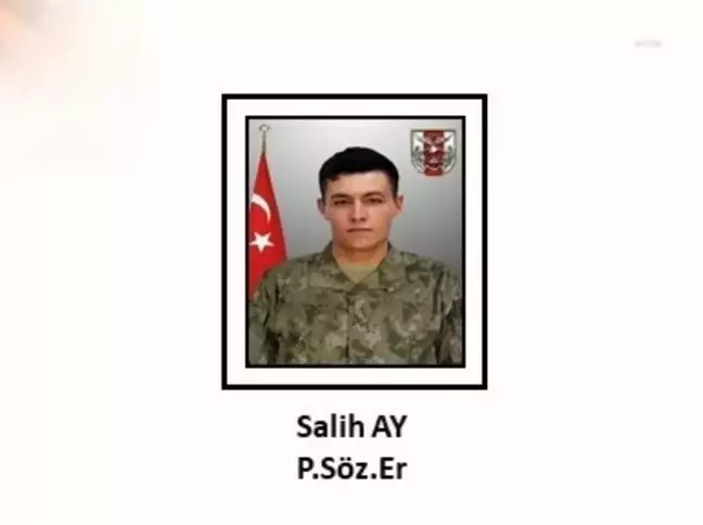 Piyade Sözleşmeli Er Salih Ay, Pençe Kilit Operasyonu'nda Şehit Oldu