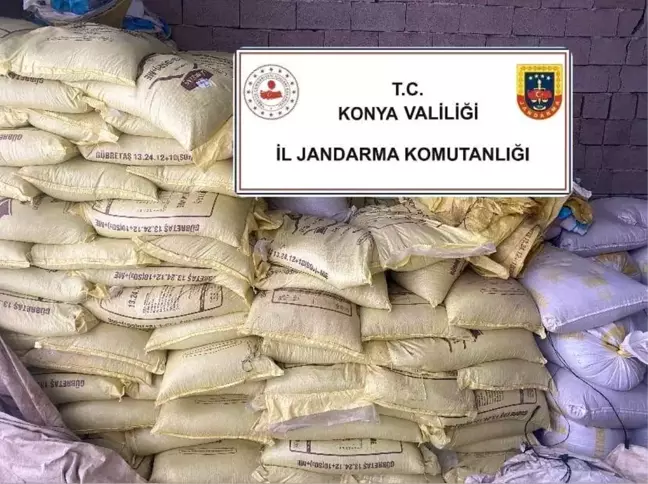 Konya'da Kaçak Gübre Operasyonu: 30 Ton Ele Geçirildi