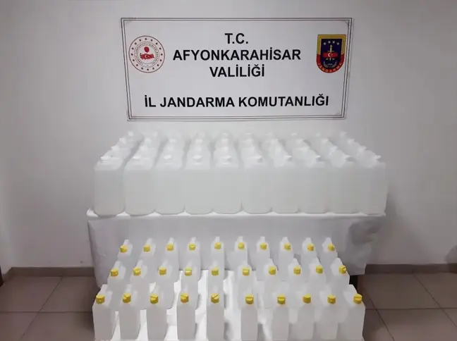 Afyonkarahisar'da 230 Litre Etil Alkol Ele Geçirildi