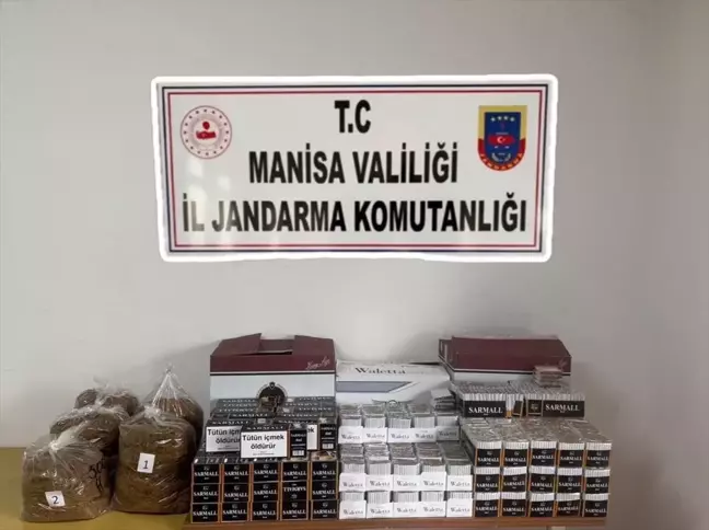 Manisa'da Büyük Miktarda Makaron ve Tütün Ele Geçirildi