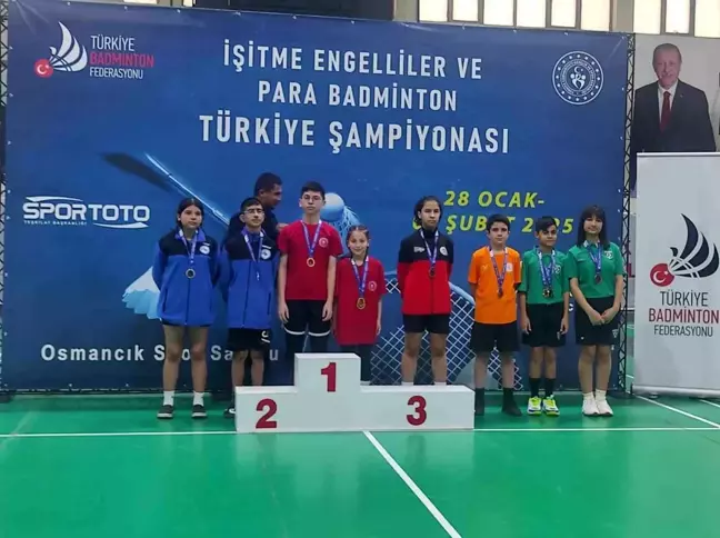 Osmancık'ta İşitme Engelliler Badminton Türkiye Şampiyonası'nda Başarı